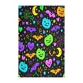 thumbnail image 1 of Multi-Purpose Kitchen Towels 28x18 Inch Dishcloths with Hanging Loop Decorative and Practical Towels for Kitchen, Dining Colorful Halloween Elements, 1 of 5