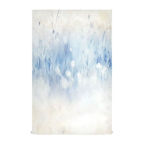 Multi-Purpose Kitchen Towels 28x18 Inch Dishcloths with Hanging Loop Decorative and Practical Towels for Kitchen, Dining Light Blue Grass