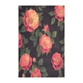 thumbnail image 1 of Multi-Purpose Kitchen Towels 28x18 Inch Dishcloths with Hanging Loop Decorative and Practical Towels for Kitchen, Dining Rose Flower, 1 of 7