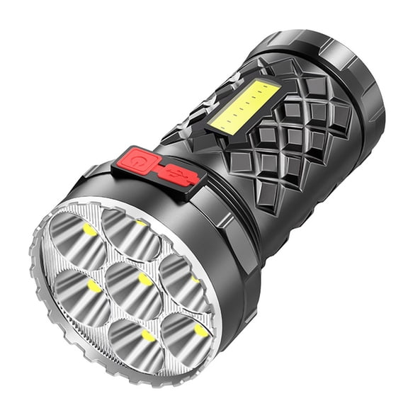 Multi-Purpose LED Flashlight, Super Bright LED Flashlight, 8 High-Intensity Beads, Super Bright Rechargeable Light for Camping, Hiking, Home