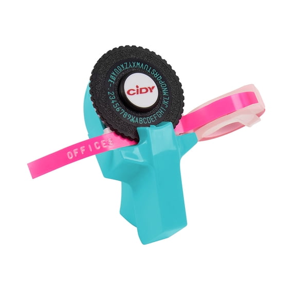 Multi Purpose Label Maker with Adhesive Tape Perfect for Files, Folders, and Shelves