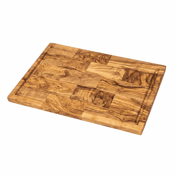 Multi-Purpose Large Olive Wood Serving and Cutting Board Charcuterie Platter & Carving Board