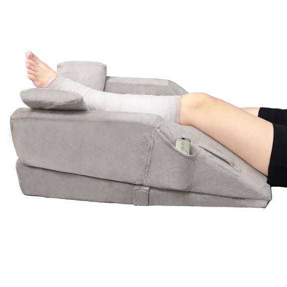 WDBBYL Leg Elevation Pillow, Adult, Removable Cover, Faux Velvet, 1 Pack