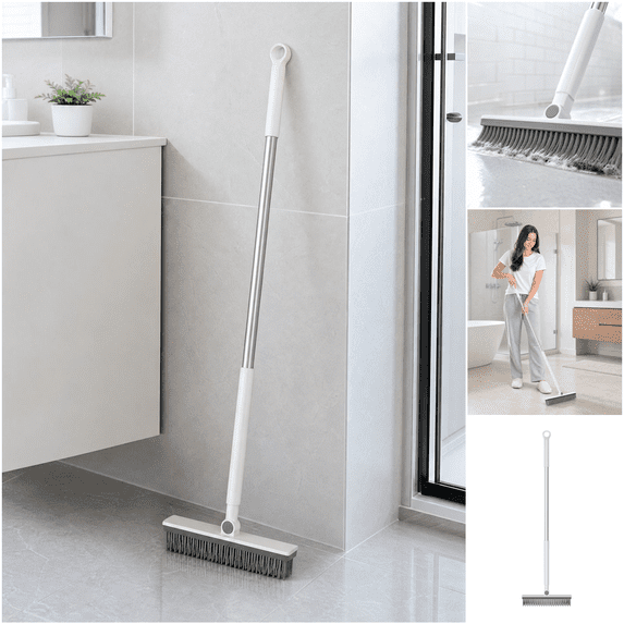 Multiple Floors Multi Purpose Long Handle Scrubbing Brush Rotatable Brush Head for ...