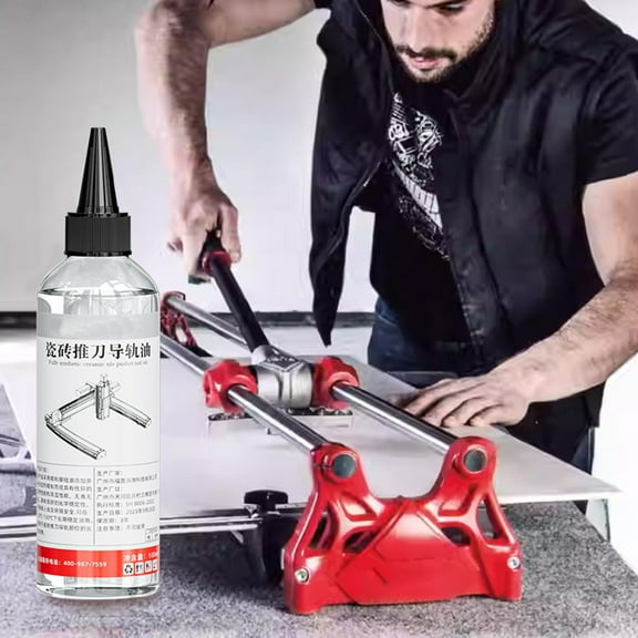 Multi-Purpose Lubricant for Tile Cutter Machines Glass Cutters,Professional-Grade Gear Oil,Long-Lasting Formula for Smooth Cutting,100ml Capacity,Leak-Proof Bottle for Workshop DIY Tile Installation