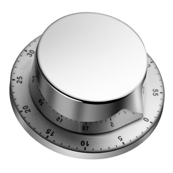 Multi Purpose Mechanical Kitchen Timer with Magnetic Attachment Feature