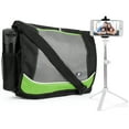 thumbnail image 1 of Multi-Purpose Messenger Bag for Travel, Gym, Work, or School with Wireless Remote Control Selfie Stick and Mini Tripod for Smartphones, 1 of 7