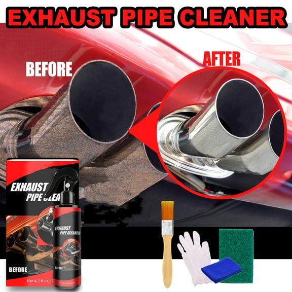 Multi-Purpose Metal Cleaner 120ml - Automotive Exhaust Pipe & Chrome Polish, Industrial Strength