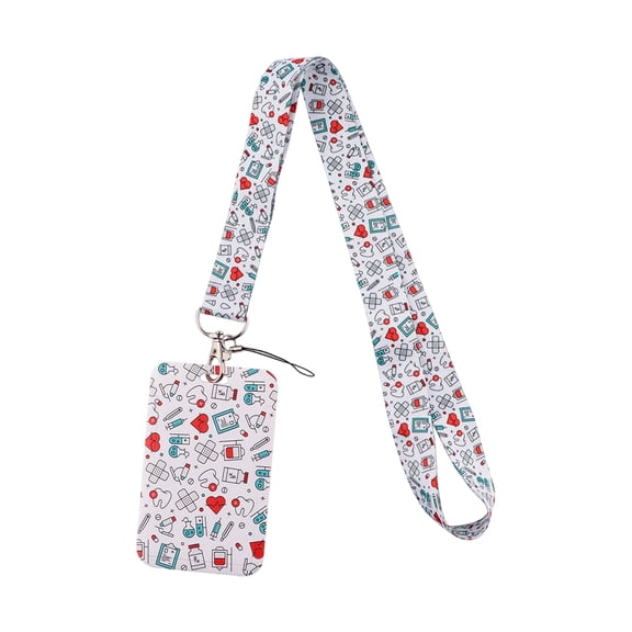 Multi Purpose Neck Strap Lanyard for Key Keychain Practical Badge Holder Keyring Accessories For Work And School Use