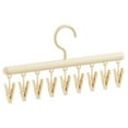 thumbnail image 1 of Multi-Purpose Non-Slip Plastic Clothes Hanger with Clips for Lingerie, Socks, and Accessories - Space-Saving Drying Rack and Organizer, 1 of 9
