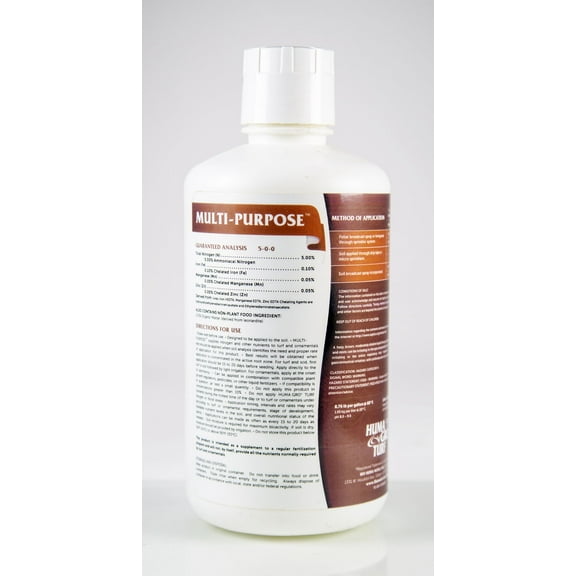 Multi-Purpose Organic Based complex soil conditioner containing a unique mixture of Micro Carbon Technology* and bio-stimulants, 1 Liter