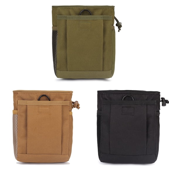 Multi Purpose Outdoor Storage Bag Nylon Tool Belt Pouch Climbing Chalk Bag Black