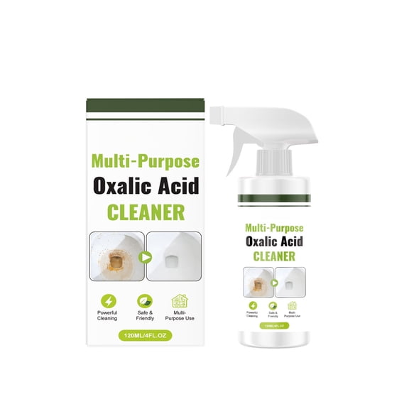 Multi-Purpose Oxalic Acid Cleaner for Bathroom, Kitchen and Furniture  Removes Rust, Grime and Restores Surface Shine White