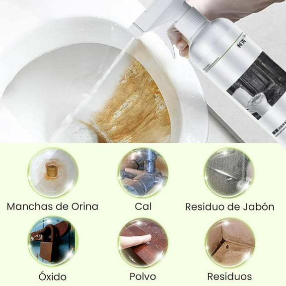 Multi-Purpose Oxalic Acid Stain Removal Cleaning Spray 10 Oz Toilet Cleaner All-Purpose Stain Remover for Wood Metal Stone Concrete Rust Remover Wood Restorer