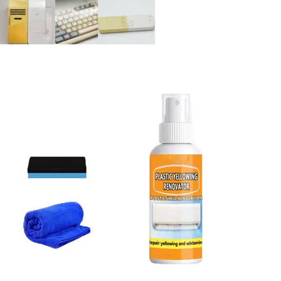 Multi‑Purpose Plastic Yellowing Remover Spray 100ml,Plastic Yellowing Renovator Spray(1)