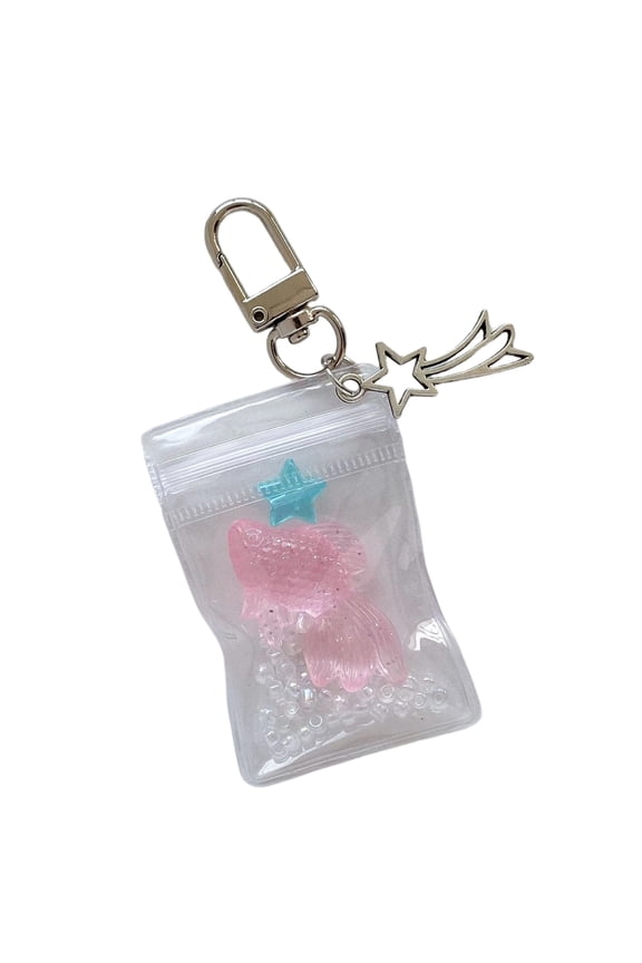 Multi Purpose Resin Fish Keychain Creative Key Holder For Keys Phone Bag Decoration Lightweight And Stylish