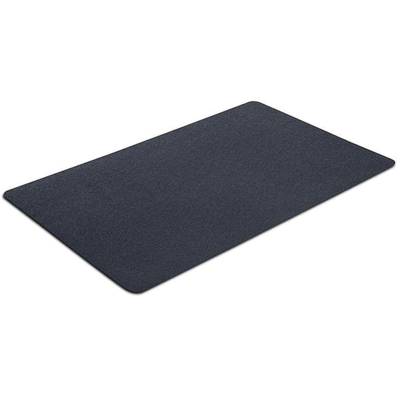 Multi-Purpose Rubber Floor Mat for Indoor or Outdoor Use, Utility Mat for Entryway, Home Gym, Exercise Equipment, Tool Box Liner, Garage, Under-Sink, Patio, and Door Mat; 30" x 48", Black
