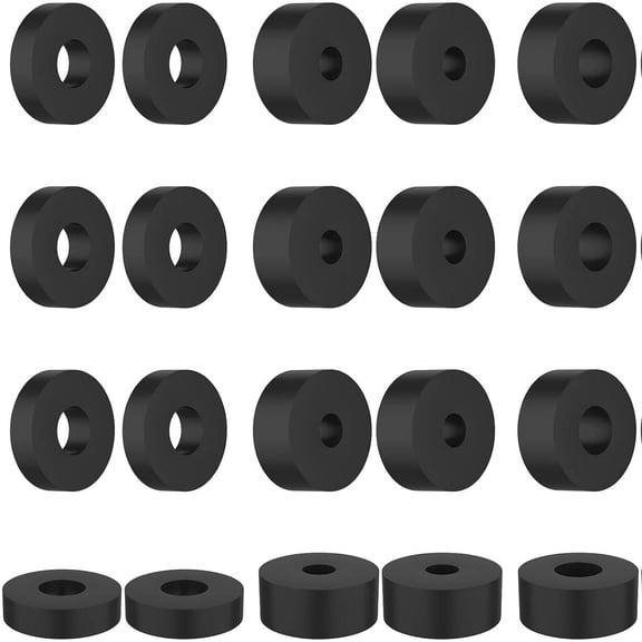 Multi-Purpose Rubber Spacers Kit, Anti-Vibration Bushings Spacers Washers for Cars, Motors, Home