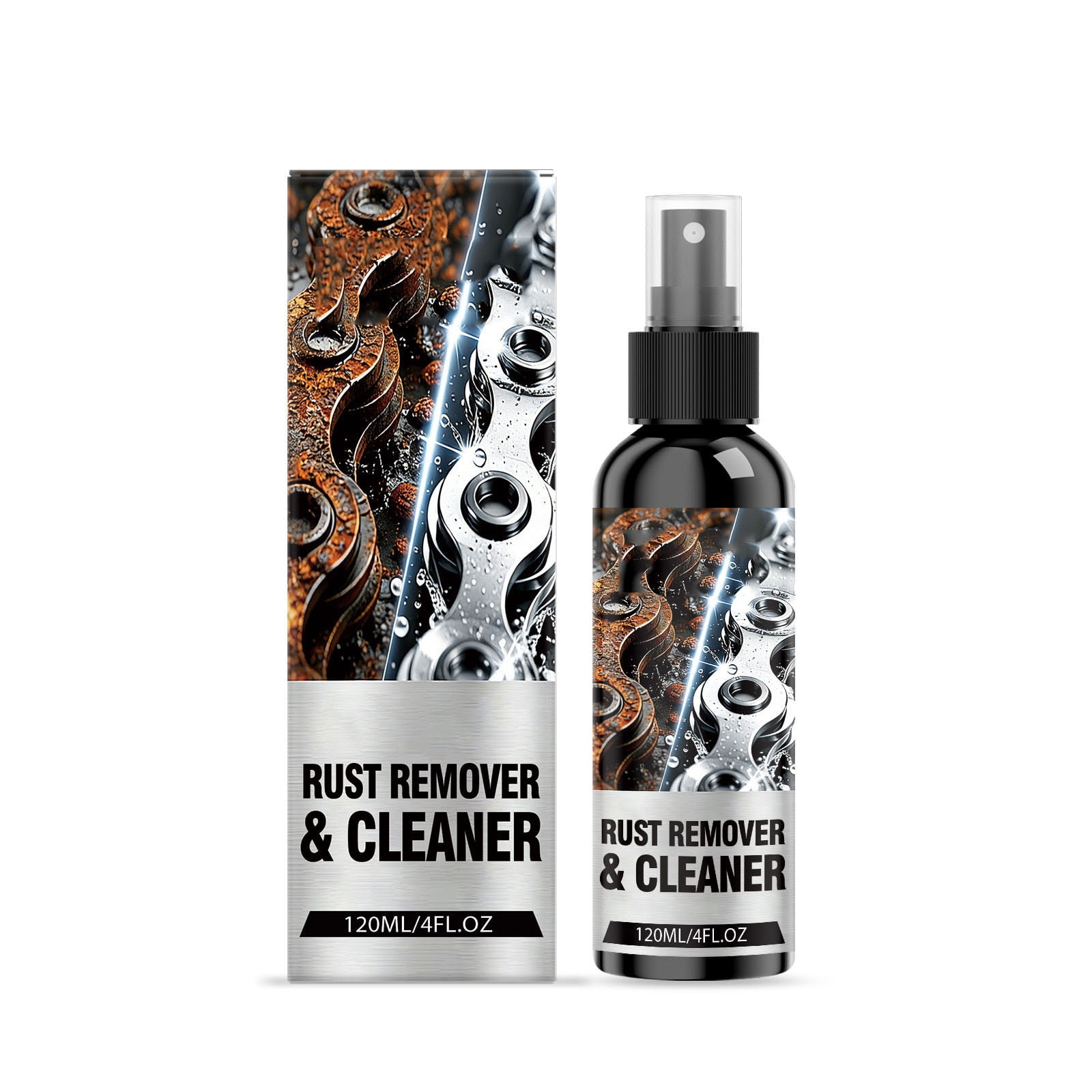 Rusty Chanis Multi Purpose Rust Remover Spray, Bike Chain and Auto Parts Derusting ...