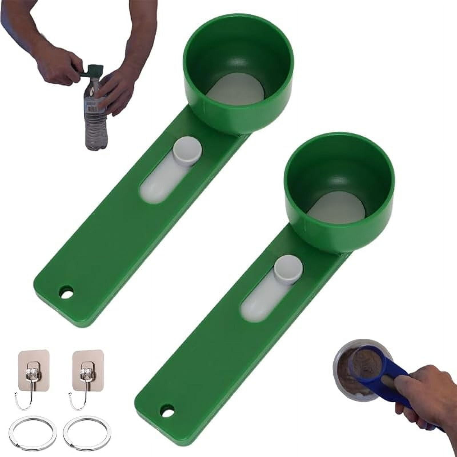 Multi Purpose Scoop with Built in Funnel, Powderpal Mess-Free Powder ...