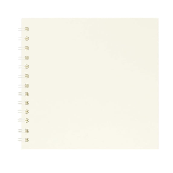 Multi-Purpose Scrapbook Album,7x7 Inches Hardcover Kraft Paper Photo Album Scrap Book Memory Book Blank DIY Scrapbook Albums for Birthday Wedding Travel Anniversary Family(White)