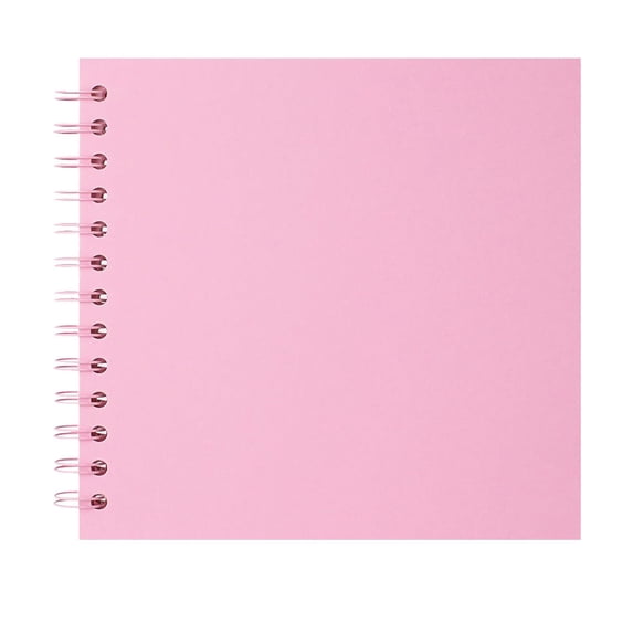 Multi-Purpose Scrapbook Album,7x7 Inches Hardcover Kraft Paper Photo Album Scrap Book Memory Book Blank DIY Scrapbook Albums for Birthday Wedding Travel Anniversary Family(Pink)