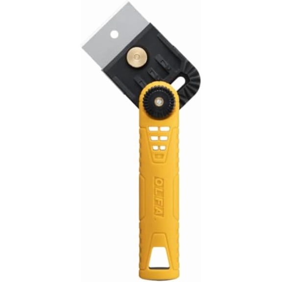 Multi-Purpose Scraper with Adjustable Head (BTC-1/DX) - Stainless Steel Razor Blade Scraper Tool with Pivoting Non Slip Handle for Glass, Paint, Floors, Replacement Blade: BTB-1