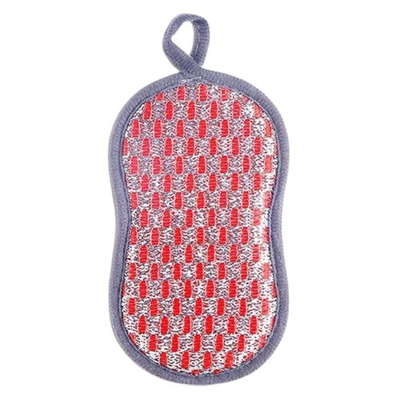 Multi Purpose Scrub Sponges for Kitchen Non Scratch Double Side Double Effect Microfiber Sponge Along with Scouring Power Effortless Cleaning of Dishes Pots Pans
