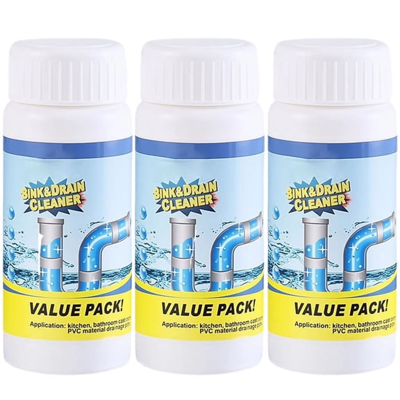 Multi Purpose Sink Cleaner Powder, Drain Foam Cleaning Agent, Kitchen Bathroom Pipe Cleaner, Powerful Household Drain Maintenance Formula, Easy To Use Cleaning Solution