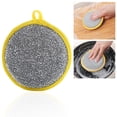 thumbnail image 1 of Multi-Purpose Sponges Kitchen,Non-Scratch Microfiber sponges for Cleaning,Along with Heavy Duty Scrubbing Power - Reusable Dish Sponge for Dishes,Pots and Pans(1PCS,Yellow 11*1.5cm), 1 of 9