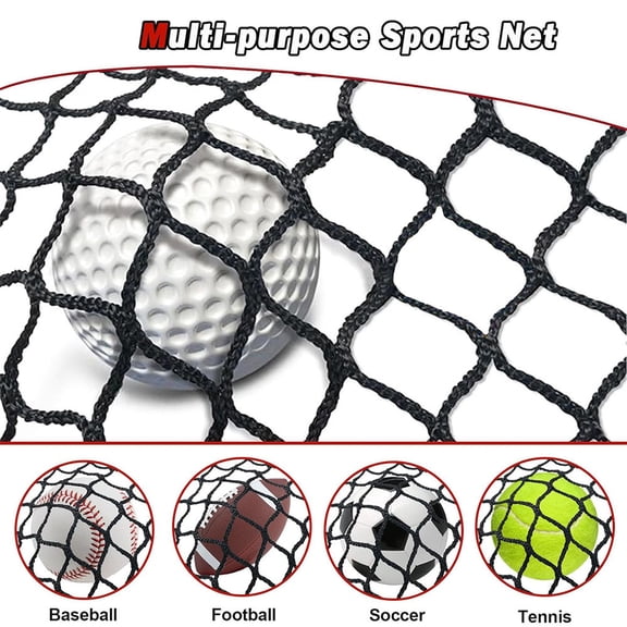 Multi - Purpose Sports Net For Golf Hitting Practice, 3X3M Golf Training Netting Barrier With 1" Square Mesh & 3Mm Cord, Ideal For Indoor Outdoor Baseball Football