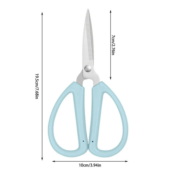 Multi-Purpose Stainless Steel Household Scissors - Ergonomic Soft Grip, Perfect for Cutting Fabrics, Threads, and More