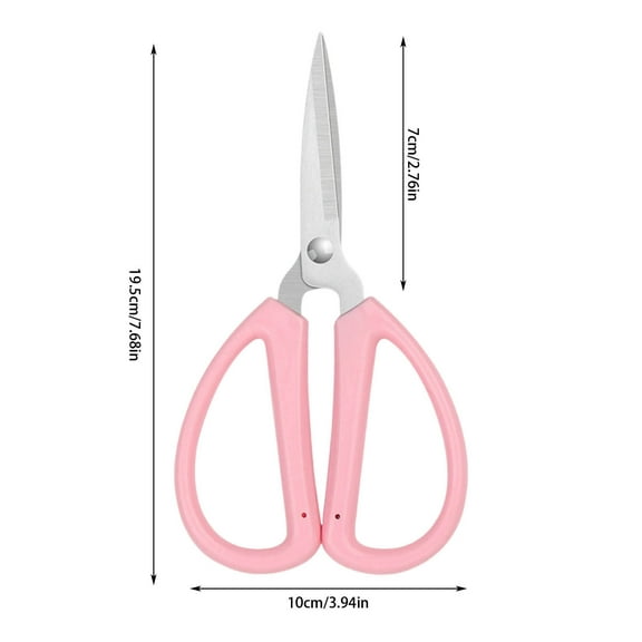 Multi-Purpose Stainless Steel Household Scissors - Ergonomic Soft Grip, Perfect for Cutting Fabrics, Threads, and More