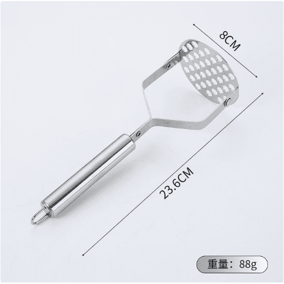 Multi-Purpose Stainless Steel Potato Masher Manual Fruit Vegetable Pressure Mud Machine Kitchen Children Food Crusher Complementary Gadget  Typpkmm