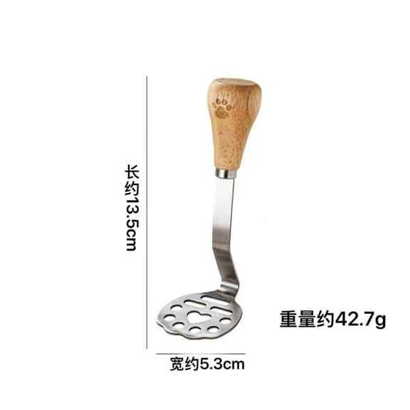 Multi-Purpose Stainless Steel Potato Masher Manual Fruit Vegetable Pressure Mud Machine Kitchen Children Food Crusher Complementary Gadget  Typpkmm