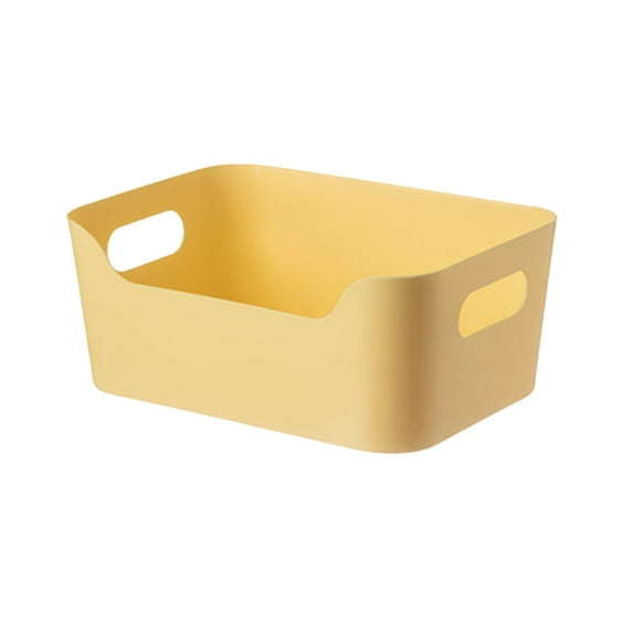 Multi-Purpose Storage Box - Yellow Organizer for Kitchen Pantry & Living Room Snack Storage