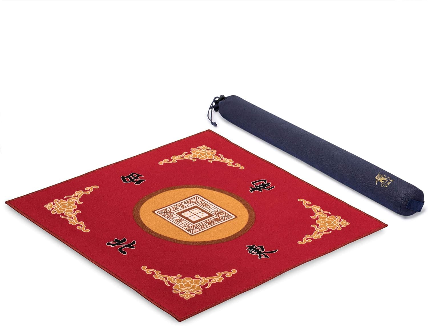 Multi-Purpose Table Cover for Mahjong, Poker, Card Games, Board Games, Tile Games, and Dominoes - Vibrant Red, 31.1 Inches