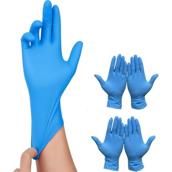 Multi-Purpose Thick Nitrile Gloves – Touchscreen-Friendly, Powder-Free & Latex-Free, for Kitchen & Mechanic