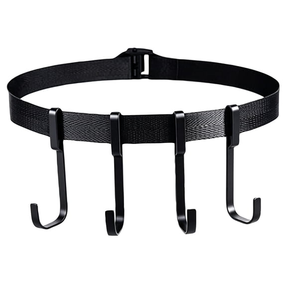 Multi-Purpose Tree Branch Hanger Hooks with Strap, 4Pcs Heavy Duty Metal Tree Hooks for Beehive, Camping, Garden & Outdoor Storage, Adjustable Nylon Strap Included