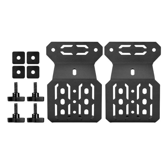 Multi-Purpose Truck Bed Mounting Oxidation-Proof Steel Brackets for Shovels, Repair Gear & Recovery Board Storage