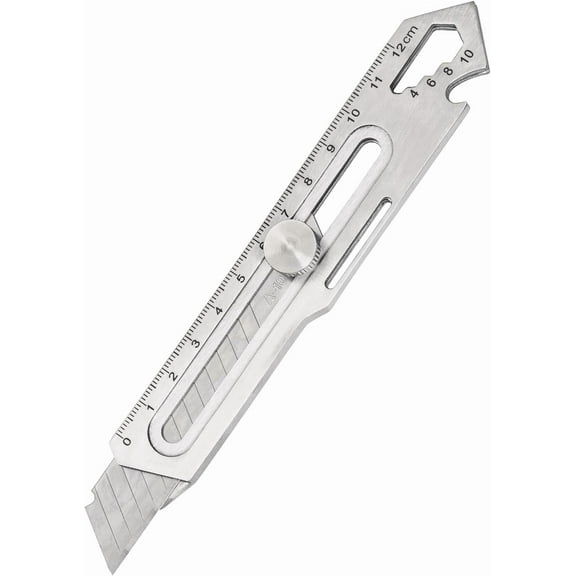 Multi-Purpose Utility Knife, 7-in-1 Stainless Steel Retractable Utility Knife,Snap-Off Blade Box Cutter for Office,Home,School,Arts Crafts