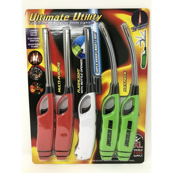 Multi-Purpose Utility Lighter Value 5-Pack