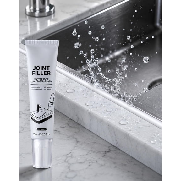 Multi-Purpose Waterproof Joint Filler, 150ml Super Gap Filler Paste1PCS | Filler Caulk Sealant with Masking Tape & Scraper, Tile Grout Repair for Kitchen Sink, Bathroom, Toilet Base, Windows(1pcs)