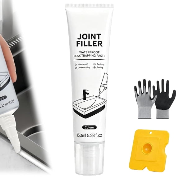 Multi-Purpose Waterproof Joint Filler, 150ml Waterproof Tile Grout Filler, Quick-Drying Tile Repair Glue, for Shower, Pool and Wall Cracks (1pcs)