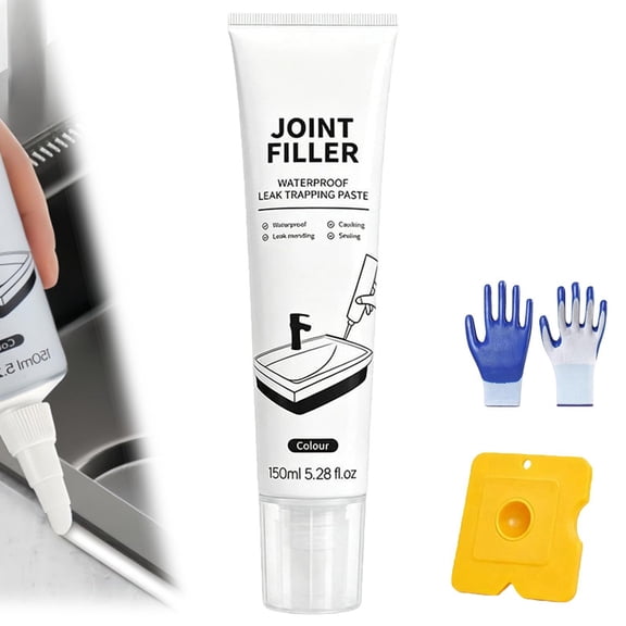 Multi-Purpose Waterproof Joint Filler - High-Strength Multi-Purpose Repair Clay, Strong Clay Iron Adhesive, Quick-Dry & Stronger Adhesion White Caulking Sealant, for Kitchen Sinks,Toilets