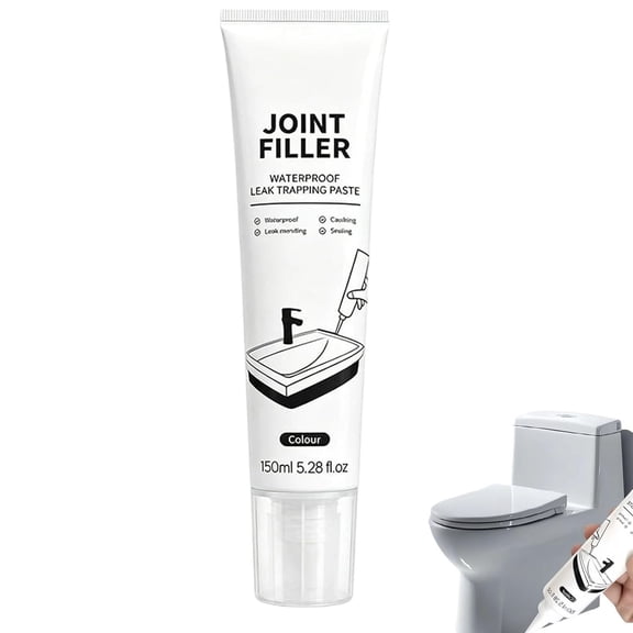 Multi-Purpose Waterproof Joint Filler, Universal Waterproof Leak Trapping Paste, Quick-Dry & Stronger Adhesion White Caulking Sealant, Effectively Seals and Repairs Kitchen Sinks,Toilets