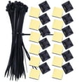 Multi-Purpose Zip Tie Adhesive Mounts Self Adhesive Cable Tie Holders ...