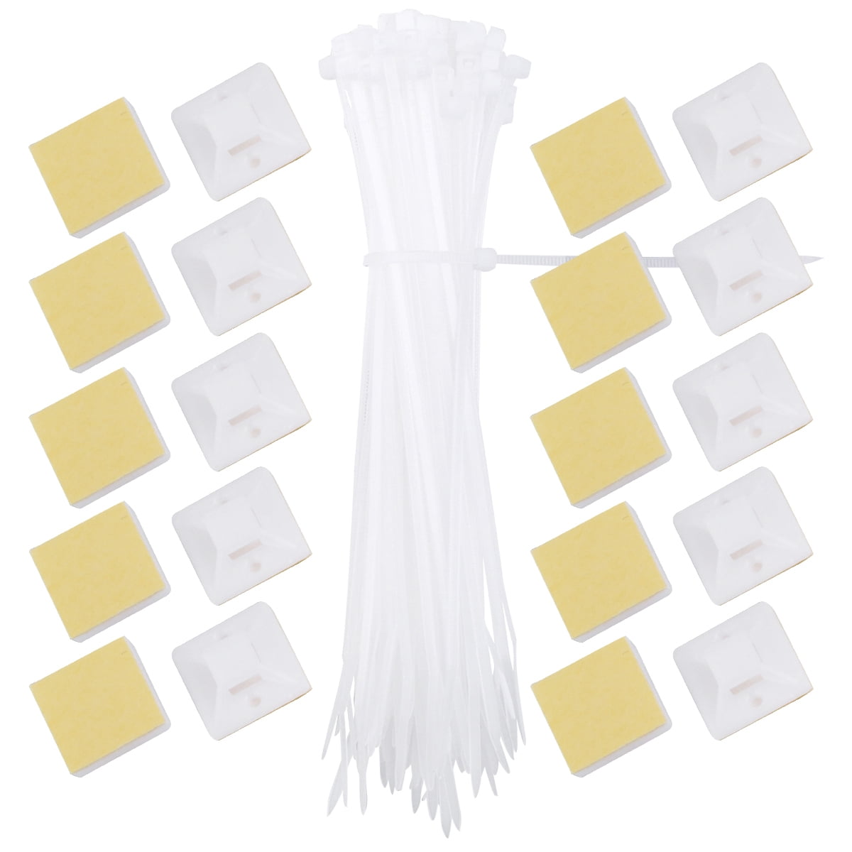 MultiPurpose Zip Tie Adhesive Mounts Self Adhesive Cable Tie Holders