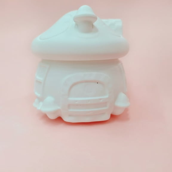 Multi Purposed Gypsum Mushroom Storage Box with Lid for Pen,Stationery,Jewelry, small items