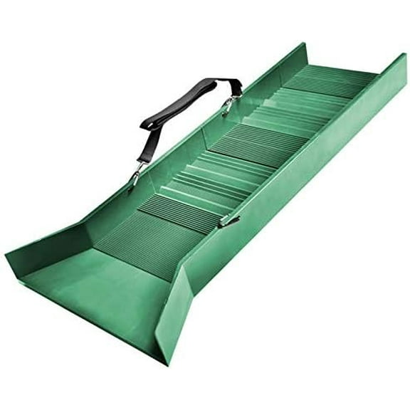 Multi Riffle Plastic Sluice Box for Gold Panning with Adjustable Strap, 34 inch